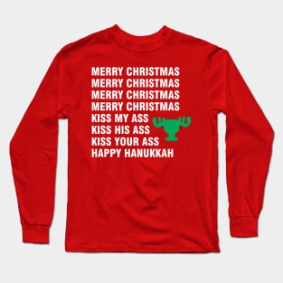 Merry Christmas Happy Hanukkah Long Sleeve T-Shirt